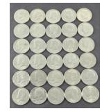 (30) KENNEDY HALF DOLLARS MIXED DATES