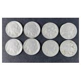 (8) BUFFALO NICKELS WITH CLEAR DATES