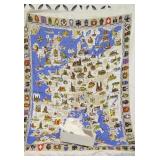 WEDDING BOOTS, CLOTH EUROPE MAP