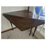 ANTIQUE FOLD DOWN GAME TABLE