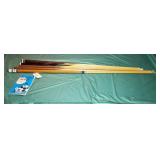 (6) YOUTH BILLIARD STICKS