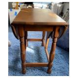 MID CENTURY DROP LEAF END TABLE