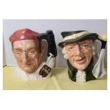 (2) TOBY MUGS BOOTMAKER, REGENCY BEAU