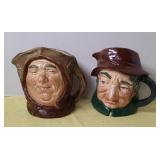 (2) TOBY MUGS FRIAR TUCK, UNCLE TOM COBLEIGH