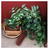 BASKETS W/ GREENERY