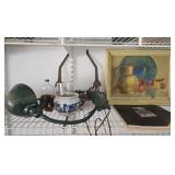 GOOSENECK LAMP W/ METAL BASE, LAMP HOLDER &
