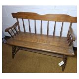 COLONIAL STYLE BENCH