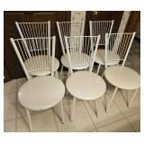 (6) METAL FRAME CHAIRS