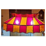 STAINED GLASS STYLE LIGHT, NOT GLASS, PLASTIC