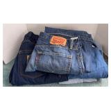 (3) VINTAGE LEVI STRAUSS JEANS, (2) DUKE JEANS