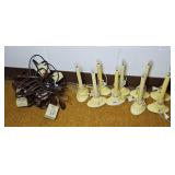 (9) VINTAGE ELECTRIC CANDLES W/ TIMERS