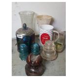 INDIANA GLASS CANDY, TELEPHONE INSULATORS