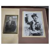 SIGNED PHOTOGRAPHS; FESS PARKER & JULIUS LA ROSA