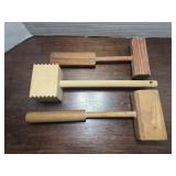 (2) WOOD GAVELS