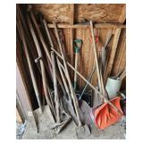 LARGE LOT OF ASSTD LONG HANDLED TOOLS