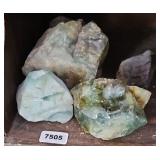 (3) GEODES & PETRIFIED WOOD