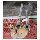 (3) VINTAGE PIPES W/ STAND