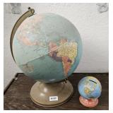 VINTAGE GLOBE & OHIO ART GLOBE BANK