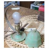 BLUE VANITY LAMP W/ SOME DAMAGE