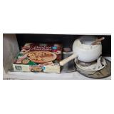 PIZZA STONE & FONDUE POT