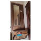 HOTEL MIRROR TELEPHONE SHELF