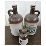 (3) CROCK STYLE JUGS