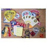 BOY SCOUT PATCHES & PINS (2) PINS ARE STERLING