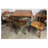 TABLE & (3) CHAIRS