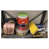 POTHOLDERS, STORAGE TINS