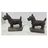 CAST IRON SCOTTIE DOG BOOKENDS