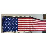 US FLAG BANNER & USA CAP