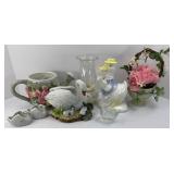 SWAN FIGURINE & ASSTD DECOR
