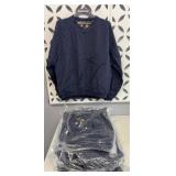 (11) MENS LARGE GOLF PULLOVER WATERPROOF BLUE
