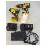 DEWALT CORDLESS IMPACT DRIVER & DRILL NO BATTERY