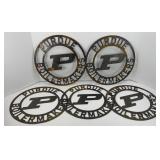 (5) PURDUE METAL SIGNS