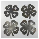 4H METAL CLOVERS 6 INCH