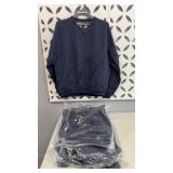 (11) MENS LARGE GOLF PULLOVER WATERPROOF BLUE
