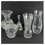 CRYSTAL GLASS VASES & MORE
