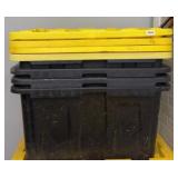 (4) 27 GALLON TOTES WITH LIDS