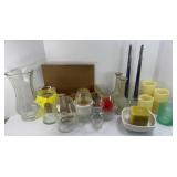 BATTERY OP CANDLES, CANDLES & HOLDERS