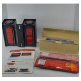 (4) SETS OF TRAILER LIGHTS,  TRAILER BOX LIGHT