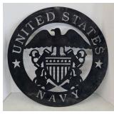 METAL US NAVY SIGN