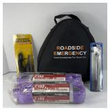 EMERGENCY ROAD KIT & (2) PULL STRAPS
