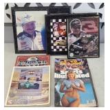 NASCAR DALE EARNHARDT PLAQUES, INDY 500 PROGRAMS