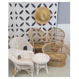 WICKER DOLL FURNITURE