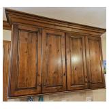 KEMPER BLACK CHERRY UPPER CABINETS (RIGHT OF SINK)