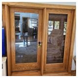 DOOR W/ SIDE WINDOWS W/ TRIM