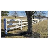 590 FEET OF VINYL FENCING W/ (2) GATES