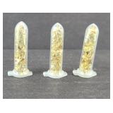 (3) TUBES WITH GOLD SHAVINGS