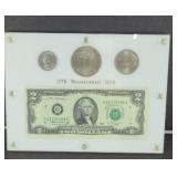 BICENTENNIAL COIN & BILL SET